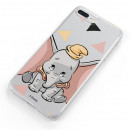 Offizielle Disney Dumbo Silhouette Transparente Hülle für Samsung Galaxy A50