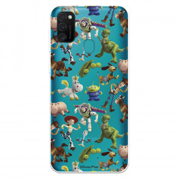 Funda para Samsung Galaxy M21 Oficial de Disney Muñecos Toy Story Siluetas - Toy Story