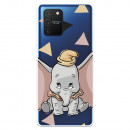 Funda para Samsung Galaxy A91 Oficial de Disney Dumbo Silueta Transparente - Dumbo