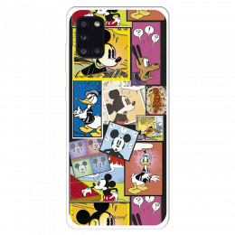 Funda para Samsung Galaxy A31 Oficial de Disney Mickey Comic - Clásicos Disney