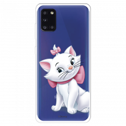 Funda para Samsung Galaxy A31 Oficial de Disney Marie Silueta - Los Aristogatos