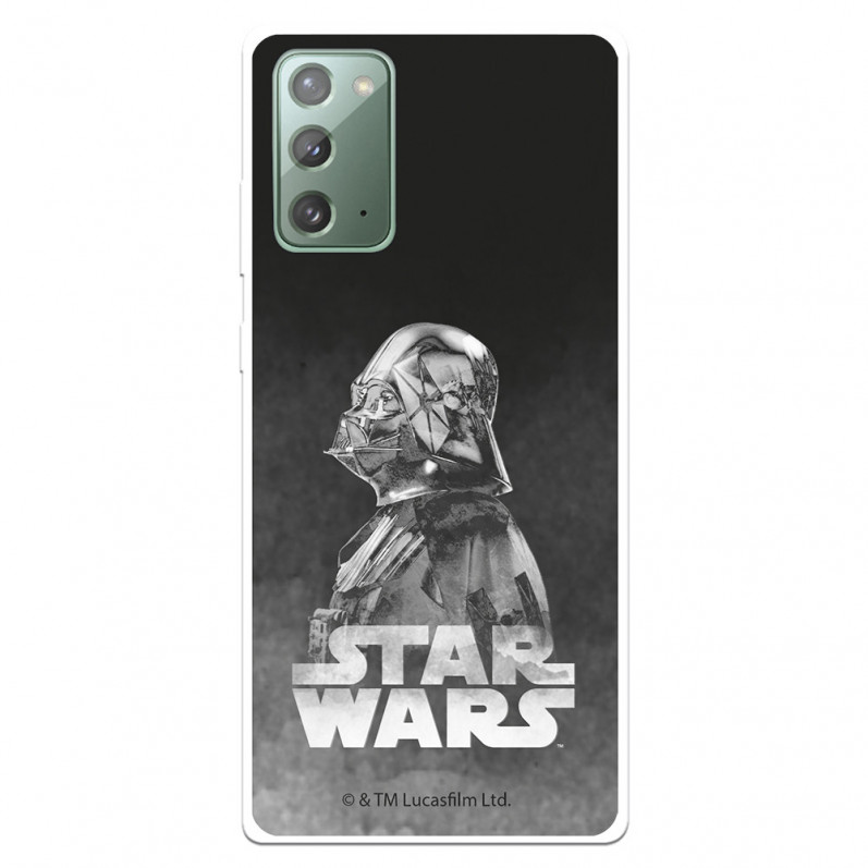 Funda para Samsung Galaxy Note 20 Oficial de Star Wars Darth Vader Fondo negro - Star Wars