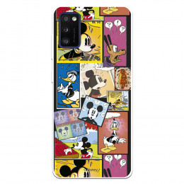 Funda para Samsung Galaxy A41 Oficial de Disney Mickey Comic - Clásicos Disney