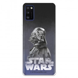 Funda para Samsung Galaxy A41 Oficial de Star Wars Darth Vader Fondo negro - Star Wars