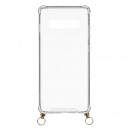 Transparente Kordel-Silikonhülle für Samsung Galaxy S10
