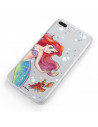 Funda para Oppo A52 Oficial de Disney Ariel y Sebastián Burbujas - La Sirenita