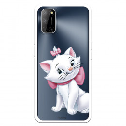 Funda para Oppo A52 Oficial de Disney Marie Silueta - Los Aristogatos