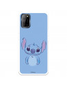 Funda para Oppo A92 Oficial de Disney Stitch Azul - Lilo & Stitch