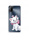 Funda para Oppo A92 Oficial de Disney Marie Silueta - Los Aristogatos