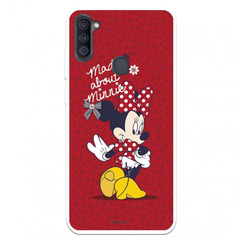 Funda para Samsung Galaxy A11 Oficial de Disney Minnie Mad About - Clásicos Disney