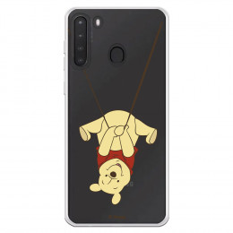 Funda para Samsung Galaxy A21 Oficial de Disney Winnie  Columpio - Winnie The Pooh