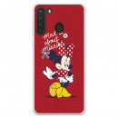 Funda para Samsung Galaxy A21 Oficial de Disney Minnie Mad About - Clásicos Disney