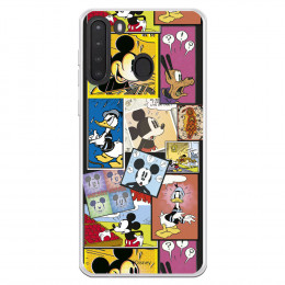 Funda para Samsung Galaxy A21 Oficial de Disney Mickey Comic - Clásicos Disney