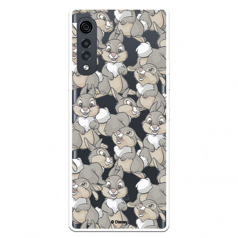 Funda para LG Velvet 5G Oficial de Disney Tambor Patrones - Bambi