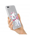 Funda para Oppo Find X2 Lite Oficial de Disney Marie Silueta - Los Aristogatos