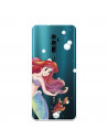 Funda para Oppo Reno 10x Zoom Oficial de Disney Ariel y Sebastián Burbujas - La Sirenita