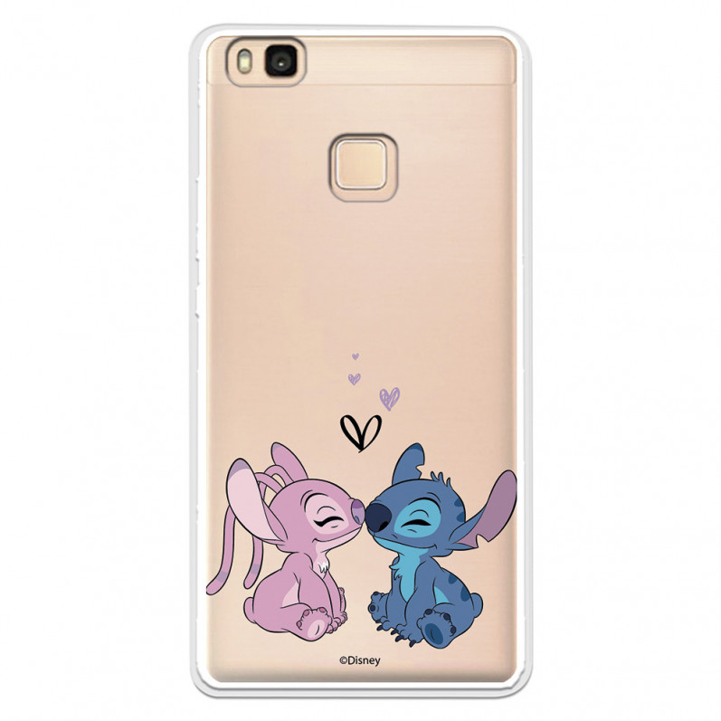 Funda para Huawei P9 Lite Oficial de Disney Angel & Stitch Beso - Lilo & Stitch