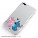 Funda para Samsung Galaxy J3 Oficial de Disney Angel & Stitch Beso - Lilo & Stitch