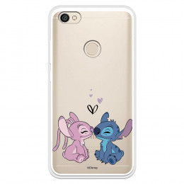 Funda para Xiaomi Redmi Note 5A Prime Oficial de Disney Angel & Stitch Beso - Lilo & Stitch