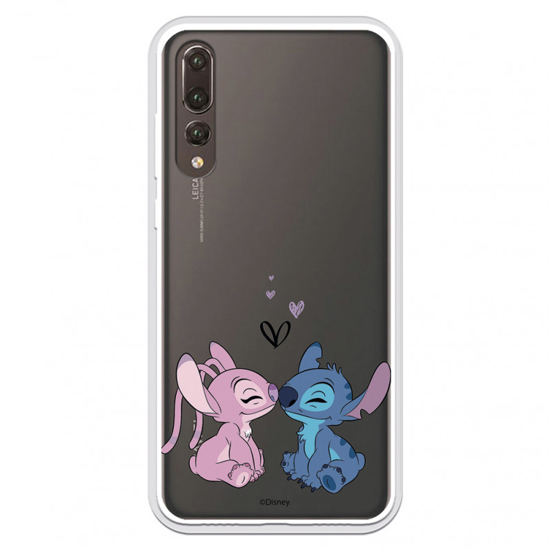 Funda para Huawei P20 Pro Oficial de Disney Angel & Stitch Beso - Lilo & Stitch