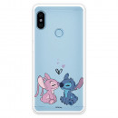 Funda para Xiaomi Redmi Note 5 Pro Oficial de Disney Angel & Stitch Beso - Lilo & Stitch