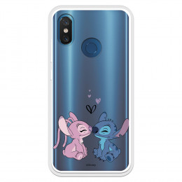 Funda para Xiaomi Mi 8 Oficial de Disney Angel & Stitch Beso - Lilo & Stitch