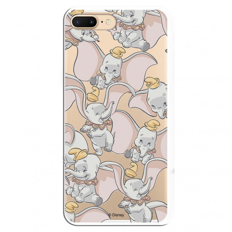 Carcasa Oficial Disney Dumbo Patrón Clear para iPhone 8 Plus - La Casa de las Carcasas