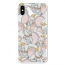 Carcasa Oficial Disney Dumbo Patrón Clear para iPhone XS - La Casa de las Carcasas