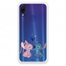 Funda para Xiaomi Redmi 7 Oficial de Disney Angel & Stitch Beso - Lilo & Stitch