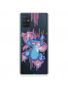 Funda para Samsung Galaxy A71 Oficial de Disney Stitch Graffiti - Lilo & Stitch