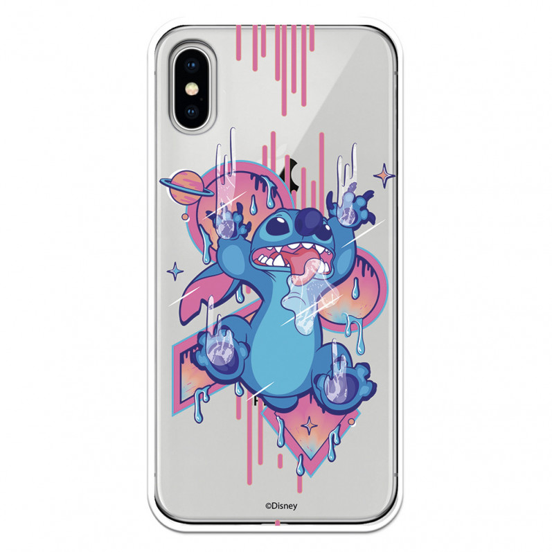 Funda para iPhone XS Oficial de Disney Stitch Graffiti - Lilo & Stitch