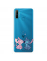 Funda para Realme 6i Oficial de Disney Angel & Stitch Beso - Lilo & Stitch