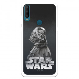 Funda para Alcatel 1S 2020 Oficial de Star Wars Darth Vader Fondo negro - Star Wars