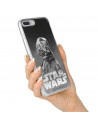 Funda para Alcatel 1B 2020 Oficial de Star Wars Darth Vader Fondo negro - Star Wars