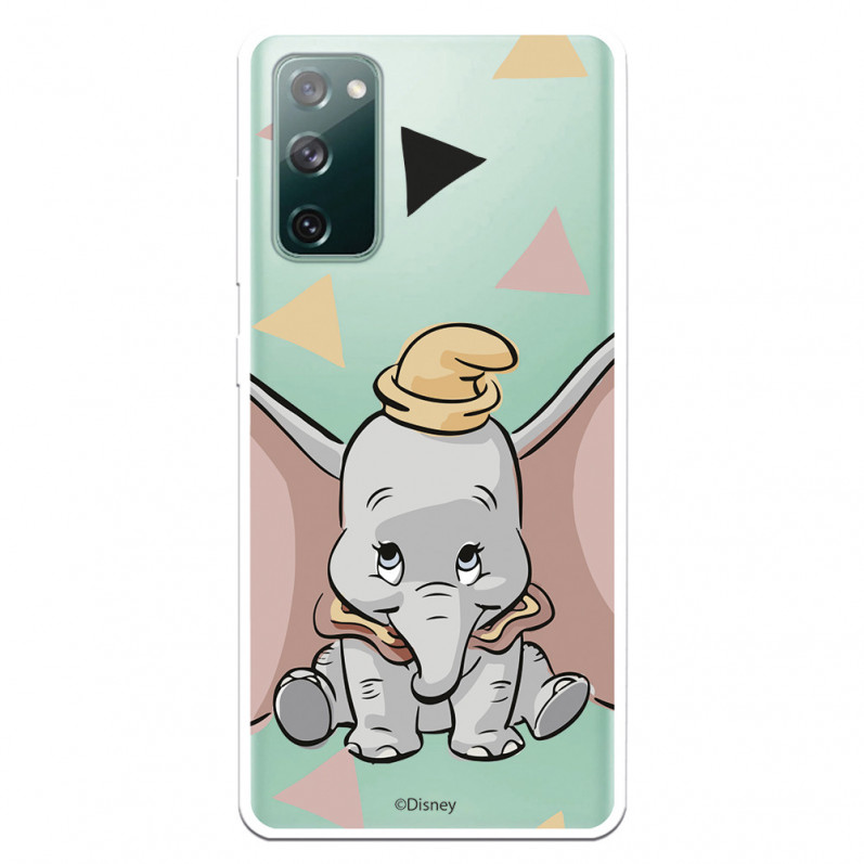 Funda para Samsung Galaxy S20 FE Oficial de Disney Dumbo Silueta Transparente - Dumbo