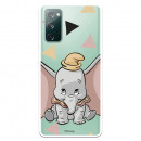 Funda para Samsung Galaxy S20 FE Oficial de Disney Dumbo Silueta Transparente - Dumbo