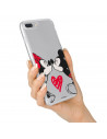 Funda para Nokia 7.2 Oficial de Disney Mickey y Minnie Beso - Clásicos Disney