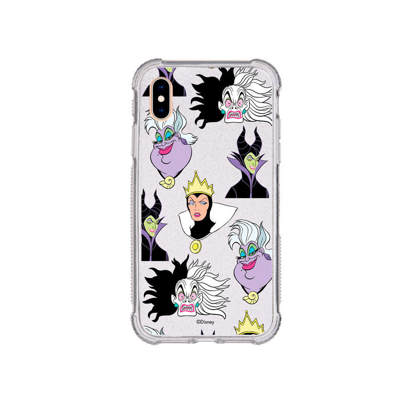 Funda Brillantina para iPhone XS Max Oficial de Disney Villanas Patrón - Villanas Disney