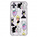 Funda Brillantina para Samsung Galaxy A40 Oficial de Disney Villanas Patrón - Villanas Disney