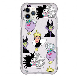 Funda Brillantina para iPhone 11 Pro Oficial de Disney Villanas Patrón - Villanas Disney