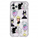 Funda Brillantina para iPhone 11 Pro Max Oficial de Disney Villanas Patrón - Villanas Disney