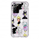 Funda Brillantina para Samsung Galaxy Note 20 Ultra Oficial de Disney Villanas Patrón - Villanas Disney