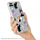 Funda Brillantina para Samsung Galaxy Note 20 Ultra Oficial de Disney Villanas Patrón - Villanas Disney