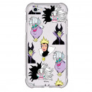 Funda Brillantina para iPhone 6S Oficial de Disney Villanas Patrón - Villanas Disney