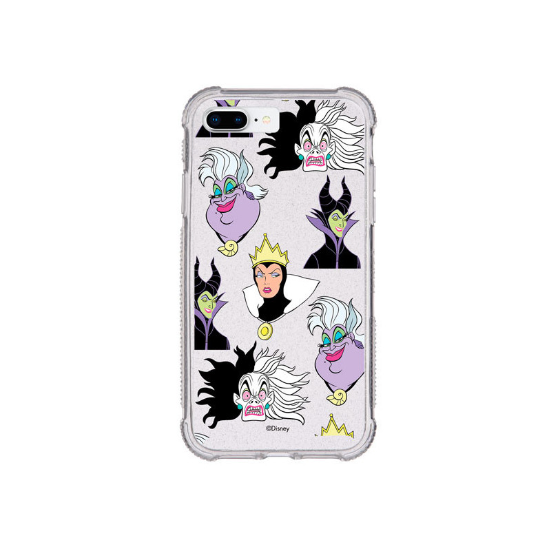 Funda Brillantina para iPhone 8 Plus Oficial de Disney Villanas Patrón - Villanas Disney