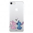 Funda para iPhone SE Oficial de Disney Angel & Stitch Beso - Lilo & Stitch