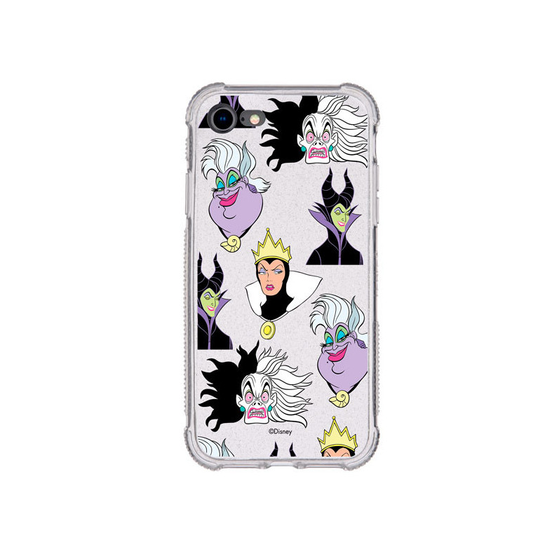 Funda Brillantina para iPhone SE Oficial de Disney Villanas Patrón - Villanas Disney