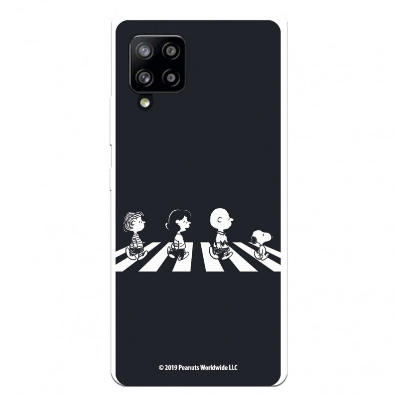 Funda para Samsung Galaxy A42 5G Oficial de Peanuts Personajes Beatles - Snoopy