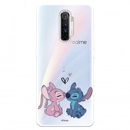 Funda para Realme X2 Pro Oficial de Disney Angel & Stitch Beso - Lilo & Stitch