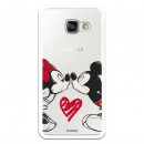 Carcasa Oficial Mikey Y Minnie Beso Clear para Samsung Galaxy A3 2016- La Casa de las Carcasas